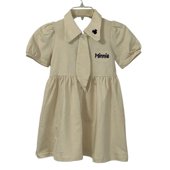 Minnie Girls Beige Dress(120/60,6/7) - Picture 1 of 7
